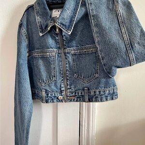 Zara Women's Classic Blue Jean Jacket